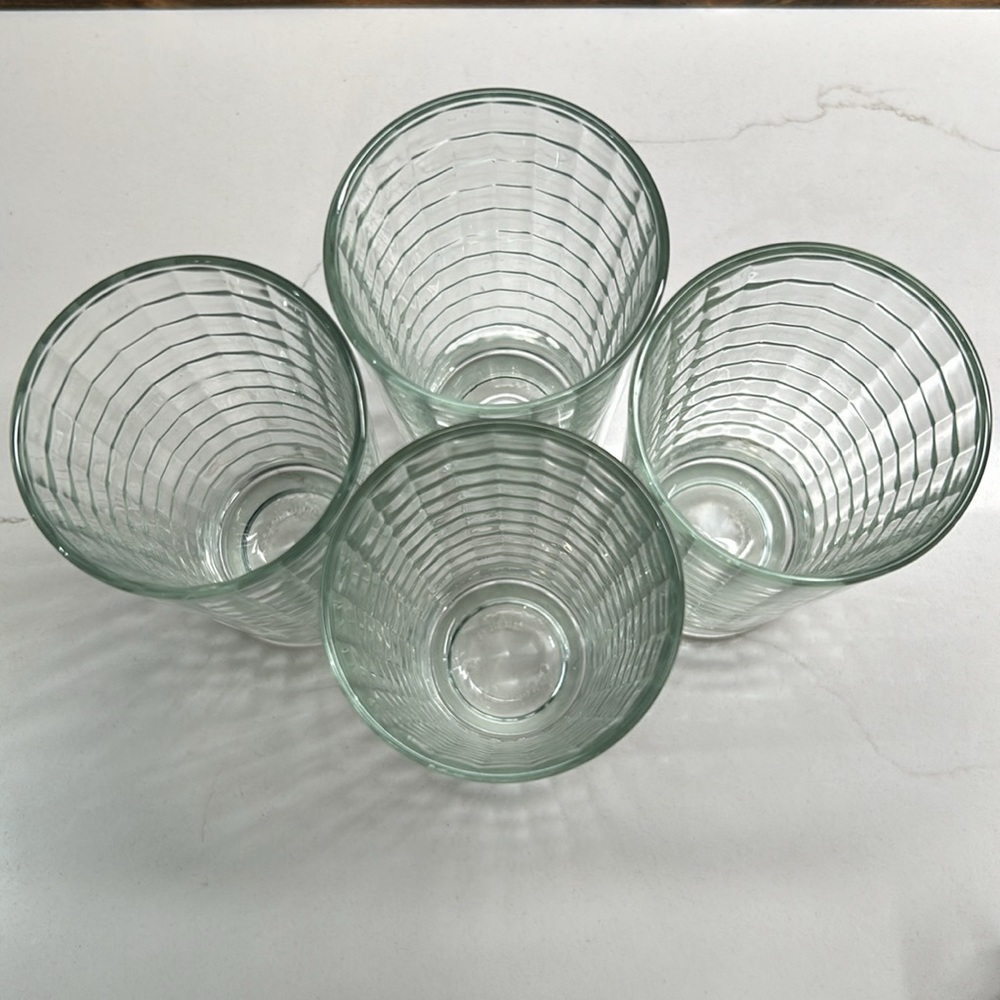 Pasabache Optic Block Vintage Retro Highball Or Juice Glasses 8oz Capacity - Picture 3 of 6